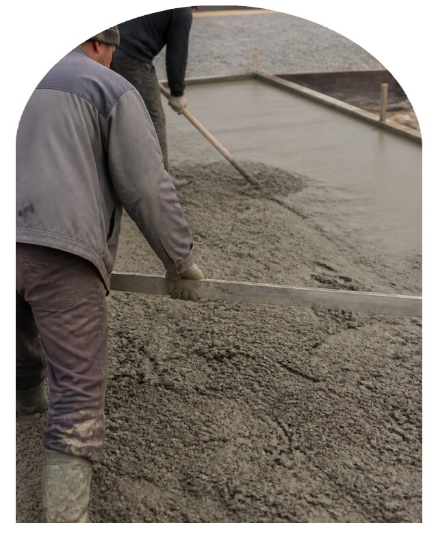 Бетонирование площадки для любых объектов в Холмске под ключ